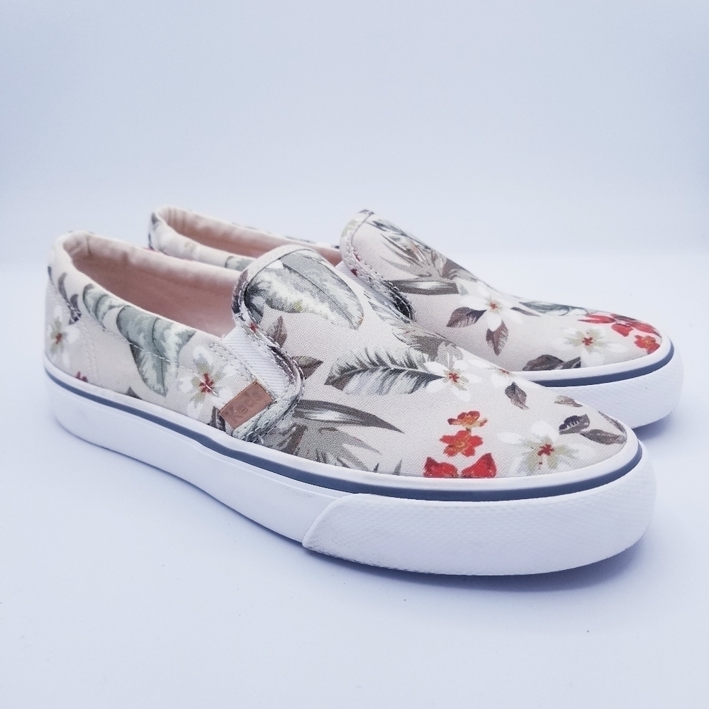 Keds Floral Tropical Slip On Sneakers size 6